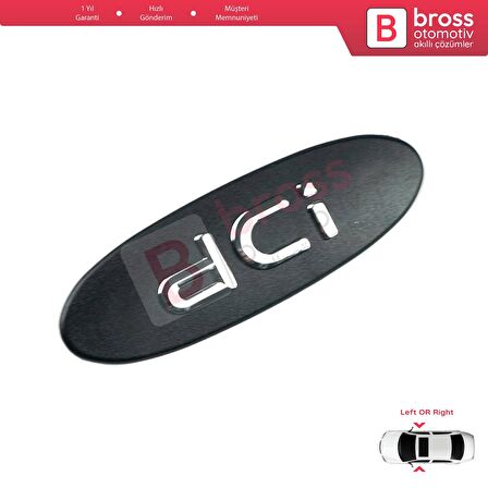 Renault Clio MK2 Kangoo MK1 1997-2009 8200083505 İçin Siyah dCi Sağ veya Sol Kapı Bandı Çıta Yazısı