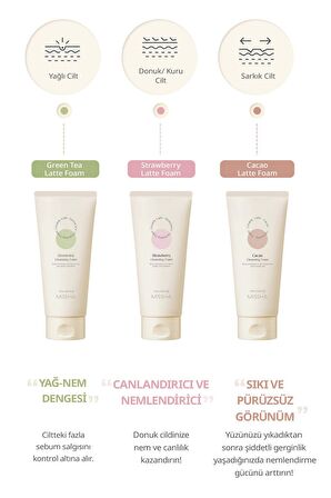 Yaşlanma Karşıtı Temizleme Köpüğü 172ml Creamy Latte Cleansing Foam (Chocolate)