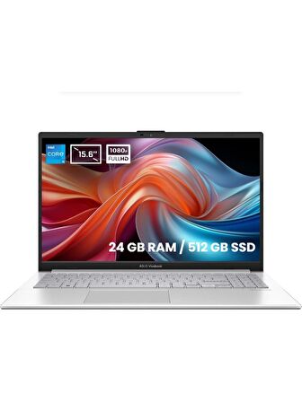 Asus Vivobook 15 X1504VA-NJ1423E3 i5-1335U 24 GB 512 GB SSD Iris Xe Graphics 15.6" Full HD Notebook