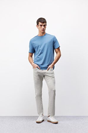 DeFacto %100 Pamuk New Regular Fit Bisiklet Yaka Basic Düz Kısa Kollu Tişört V7699AZ25SPIN195