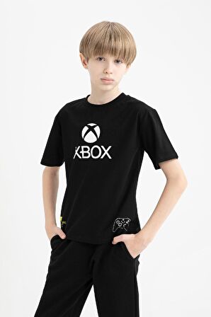 DeFacto Erkek Çocuk Xbox Bisiklet Yaka Kısa Kollu Tişört D9562A825SMBK81