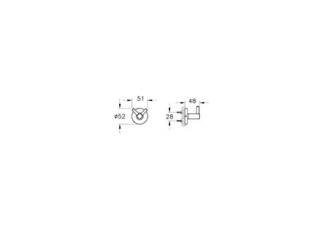 VitrA Base 100 A44116 İkili Askı, Krom