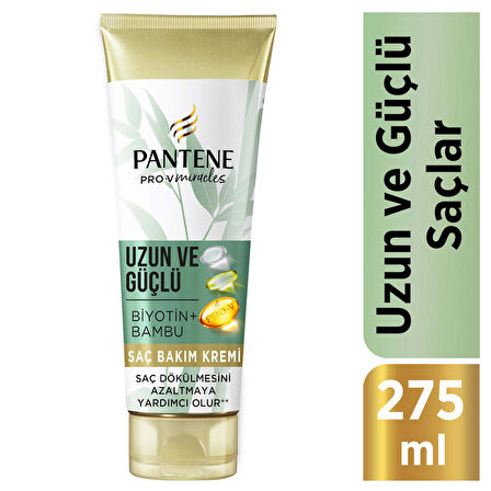 Pantene Miracles Bambu & Biotin Uzun Ve Güçlü Serisi Saç Bakım Kremi 275 Ml
