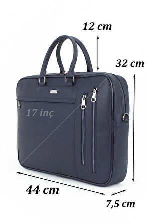 Case Club 17"-17,3 inç Laptop Çantası  Taban Mat Destekli Su Geçirmez Dış Yüzey Omuz Askılı  Unisex