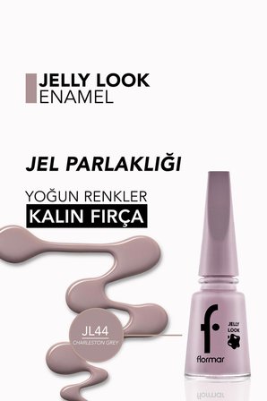 Flormar Oje - Jelly Look Nail Enamel Charleston Grey 8690604497744