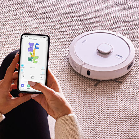 Homend Alex Laser Power+ 1287H Toz Hazneli Moplu Halı Tanıyan Robot Süpürge