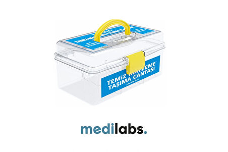 Temiz Malzeme Taşıma Çantası Küçük - Şeffaf