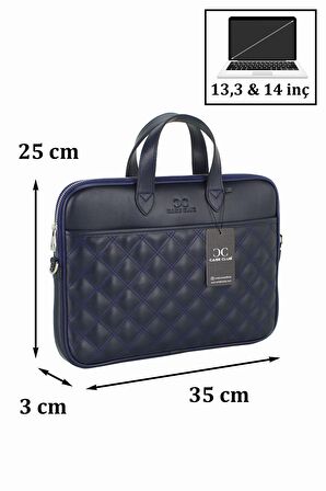 Case Club Macbook Air Pro 13.3" & 14" Inç Uyumlu Lacivert Laptop Evrak Çantası