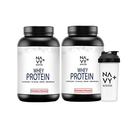 2300 Gr Whey Protein Tozu Çilek Aromalı + Shaker