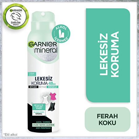 Garnier Mineral Lekesiz Koruma Sprey Deodorant 150 ml