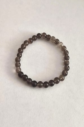 SERTİFİKALI 6 MM DUMANLI KUVARS DOĞALTAŞ BİLEKLİK