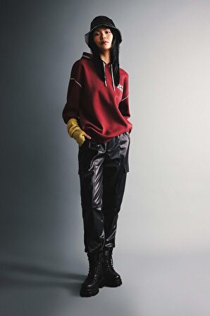 DeFacto Coool Jogger Pantolon Suni Deri Beli Paçası Lastikli Kargo Cepli B0455AX23WNBK27