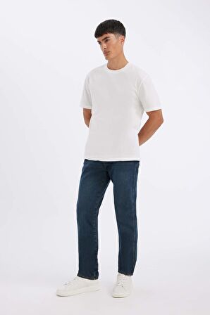 DeFacto Straight Fit Normal Kalıp Normal Bel Boru Paça Jean Pantolon B5786AX24SPNM34