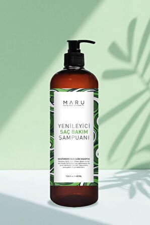 Maru Yıpranmış Saçlar Için Onarıcı Prebiyotik Şampuan - Tuzsuz & Vegan 400 ml