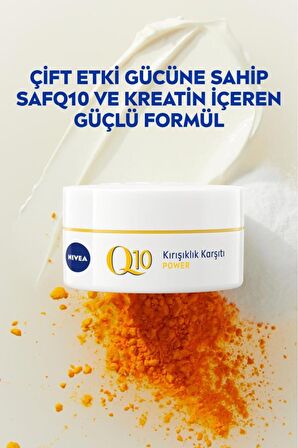 Nivea Q10 Power Kırışıklık Karşıtı Gündüz Bakım Kremi, Spf15,50ml Ve Q10 Power Gece Bakım Kremi 50ml