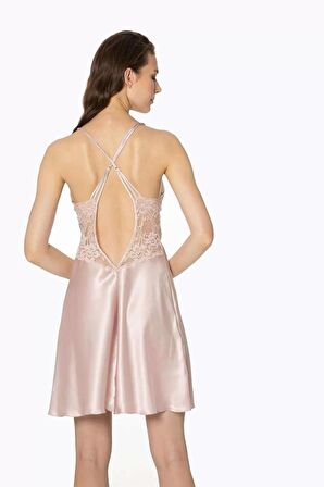 Pierre Cardin Kadın Midi Saten Gecelik Sabahlık Takım