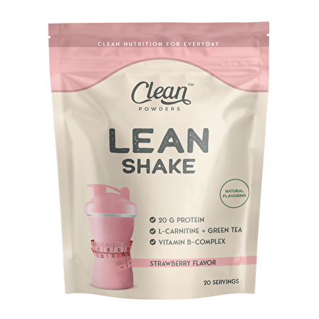 Clean Powders Lean Shake 600 Gr - ÇİLEK