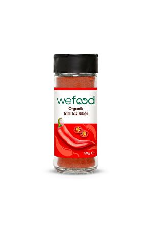 Wefood Organik Kırmızı Tatlı Biber Tozu 50 gr