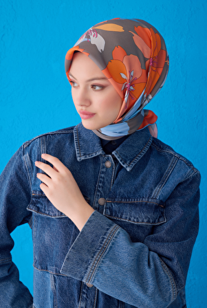 Saf İpek Eşarp 4100D (Twill İpek)