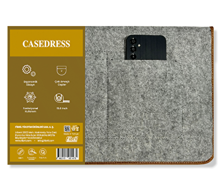 Casedress Keçe Laptop ve Evrak Çantası 15.6 Inç