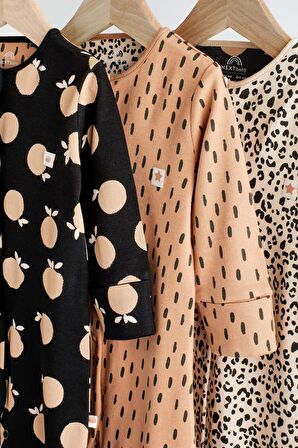 % 100 Pamuklu Mono 3’lü Tulum Set