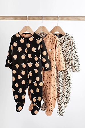 % 100 Pamuklu Mono 3’lü Tulum Set