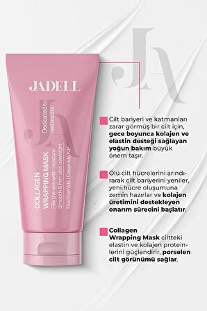 Soyulabilen Gözenek Temizleyici Derin Nemlendirici Parlatıcı Vegan Kolajen Gece ve Gündüz Yüz Maskesi 75 ml