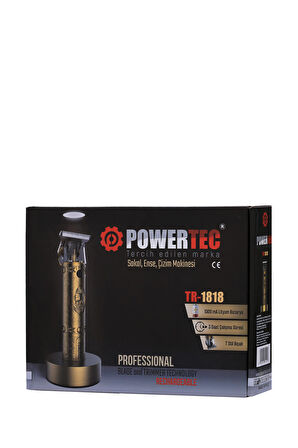 Powertec TR-1818 Kablosuz Kuru Sakal-Ense Çok Amaçlı Tıraş Makinesi 