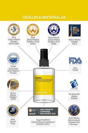 Nemlendirici Vücut Misti KUNDAL Pure Moist Body Mist 128ml (Ylang Ylang)