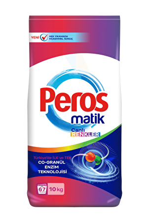 Peros Toz Deterjan Göz Alıcı Canlı Renkler 10 Kg 