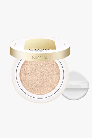 Işıltılı ve Cam Cilt Görünüm Sunan Hafif Dokulu Cushion SPF40++ Glow Cushion (No.21P)