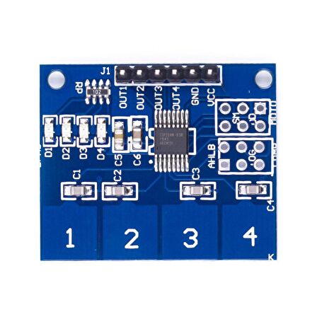TTP224 4 Tuşlu Dokunmatik Sensör Modülü