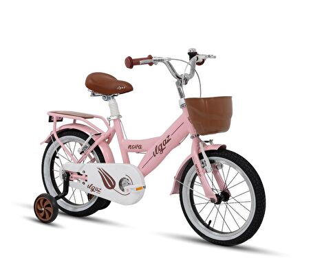 Tommybike Latte Sepetli, Elcikli 16 Jant Çocuk Bisikleti, 4-6 Yaş Çocuk Bisikleti Pembe