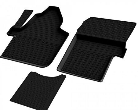 Mercedes Sprinter W907 Ön Çift Koltuk Ferrous 4D Havuzlu Kauçuk Paspas 2019 ve Üstü