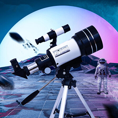 150X Profesyonel Astronomik Uzay-Doğa Gözlem Teleskobu Eğitici-Öğretici Yüksek Çözünürlüklü Teleskop
