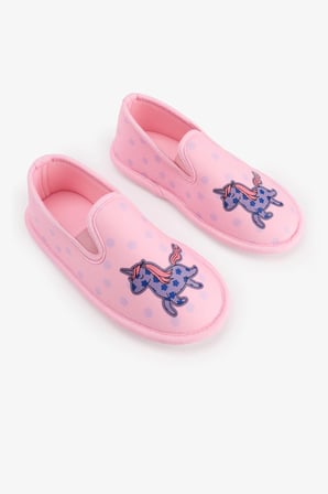 Kız Çocuk Pembe Loving Unicorn Dokulu Patik