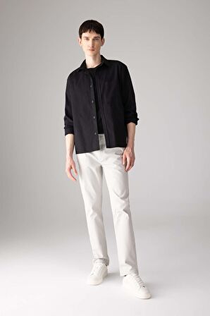 DeFacto Regular Fit Normal Kesim Gabardin Chino Kanvas Pantolon Yazlık Fermuar Cepli Düz Paça B2088AX24SPGR94