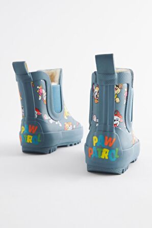 Mavi Paw Patrol Desenli Polar Astaslı Çizme/ Bot