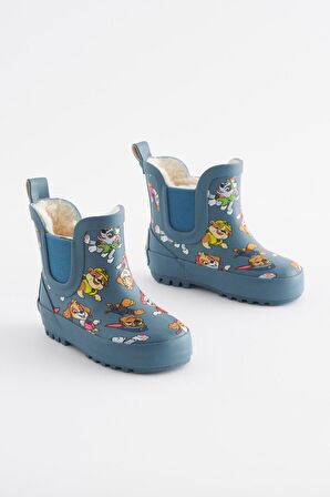 Mavi Paw Patrol Desenli Polar Astaslı Çizme/ Bot