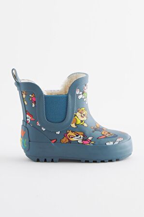 Mavi Paw Patrol Desenli Polar Astaslı Çizme/ Bot