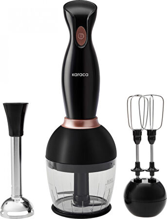 Karaca Pro-Midi 3'lü Blender Seti Black Rose 1000W