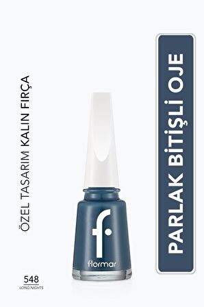 Flormar Klasik Parlak Bitişli Yüksek Pigmentli Oje - Nail Enamel -548 Long Nıghts- 8682536053099