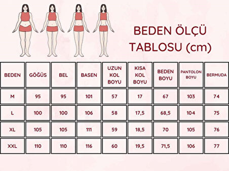 Kadın Çiçek Desen Bisiklet Yaka 3 Düğmeli Kısa Kol Cepli Pijama Takımı