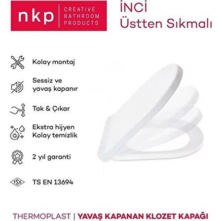 Nkp İnci Klozet Kapağı