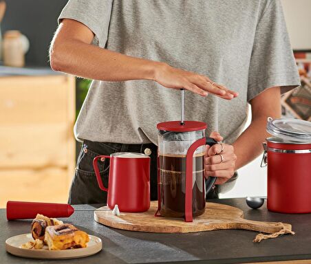 Tchibo French Press, Kırmızı 800 ml