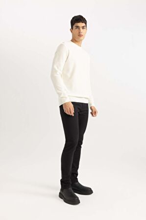 DeFacto Dar Paça Gabardin Chino Kanvas Pantolon B2089AX24SPBK81