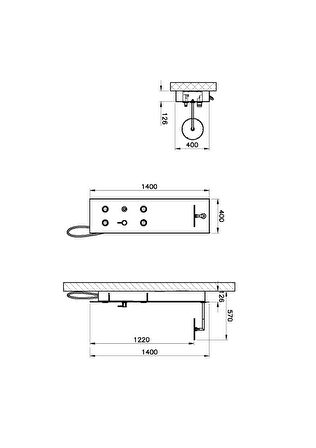 VitrA A45804 Origin Masajlı Duş Sistemi, Krom