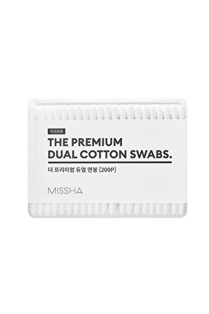 Yumuşak Dokulu, Çift Taraflı Pamuklu Çubuk MISSHA Premium Dual Cotton Swabs (200 Adet)