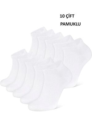 10'lu Ekonomik Paket Patik Çorap Unisex Kadın erkek Patik çorap