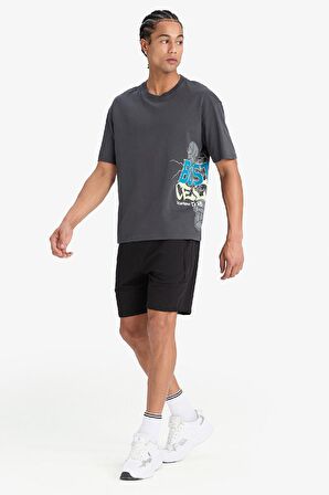 DeFactoFit NBA Boston Celtics Oversize Geniş Kalıp Bisiklet Yaka Kısa Kollu Tişört E0130AX25SPAR231